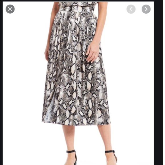 Alex Marie Dresses & Skirts - Alex Marie Etsy Snake Skin Button Pleated Skirt